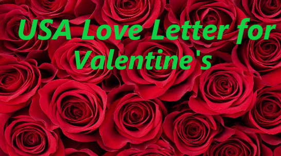 USA Love Letter for Valentine’s Day 2025